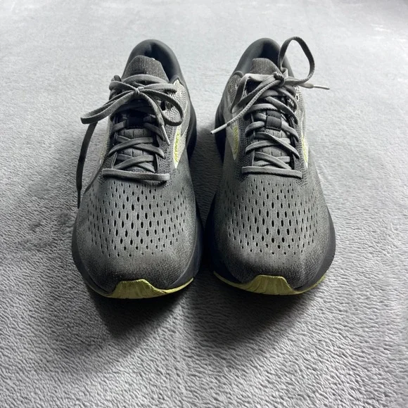 Brooks Ghost 16 Mens Running Shoes Grey Lime Green 1104181D040 Size 13 Medium D